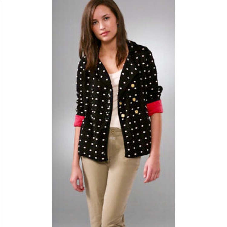Marc Jacobs Polka Dot Knit Jacket